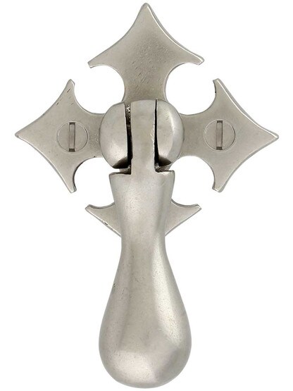 Gothic Bronze Drop Pull in White Bronze.